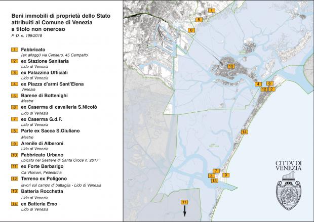 mappa dislocazione beni demaniali