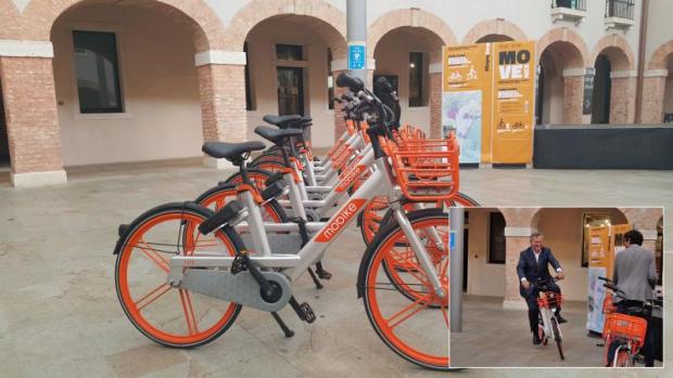 La presentazione del servizio di bike sharing