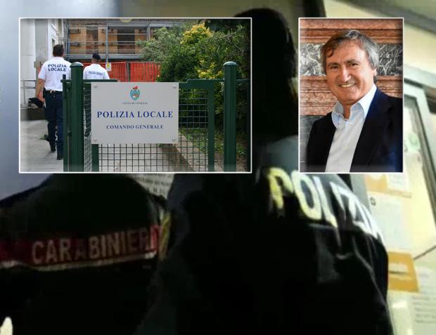 Il sindaco Brugnaro e le Forze dell'Ordine