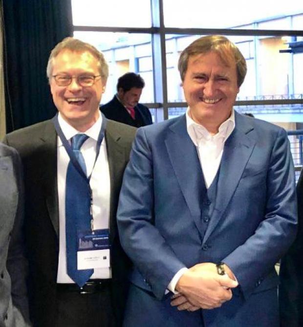 Il sindaco Brugnaro con il presidente designato di Confindustria Carlo Bonomi