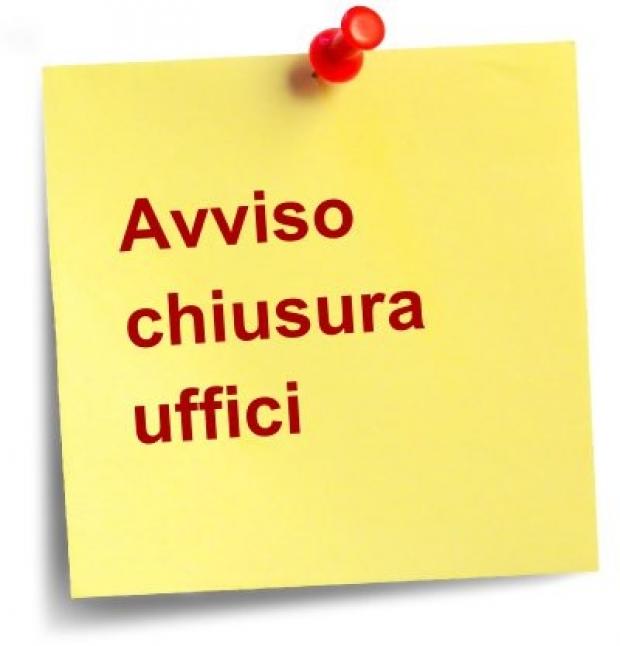 Cartello avviso di chiusura uffici Cartello avviso di chiusura uffici