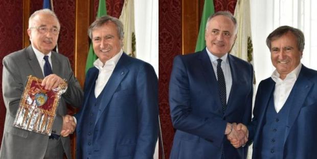 sindaco Brugnaro con Gagliardi e Masciopinto