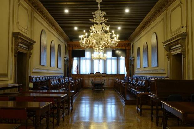 La sala consiliare di Ca' Loredan