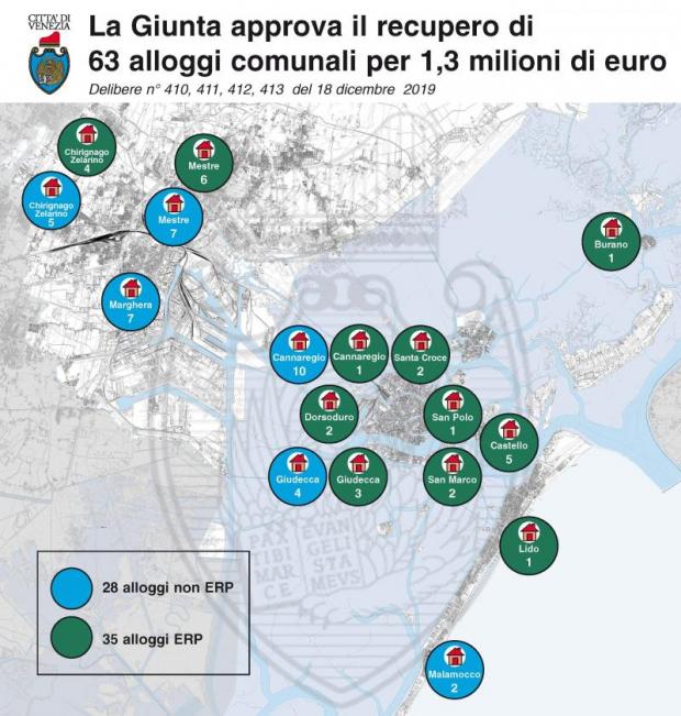 mappa con distribuzione alloggi