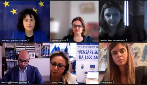 Un momento del webinar