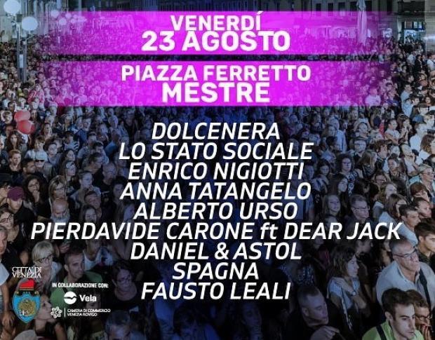 Il manifesto della serata