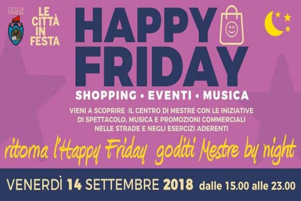 La locandina dell'Happy Friday