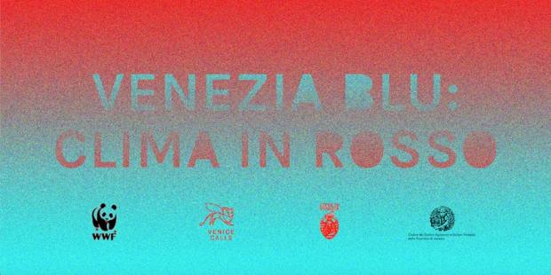 immagine locandina foto locandina venezia blu clima in rosso