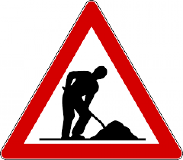 cartello lavori in corso