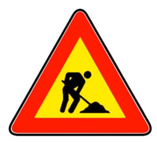 Cartello lavori in corso