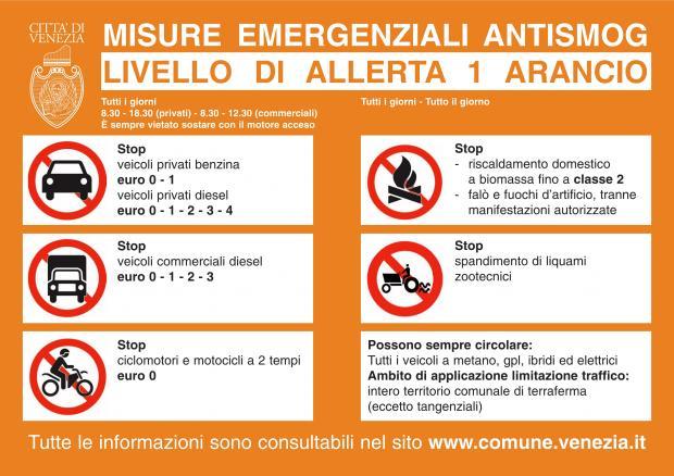 cartello livello arancione