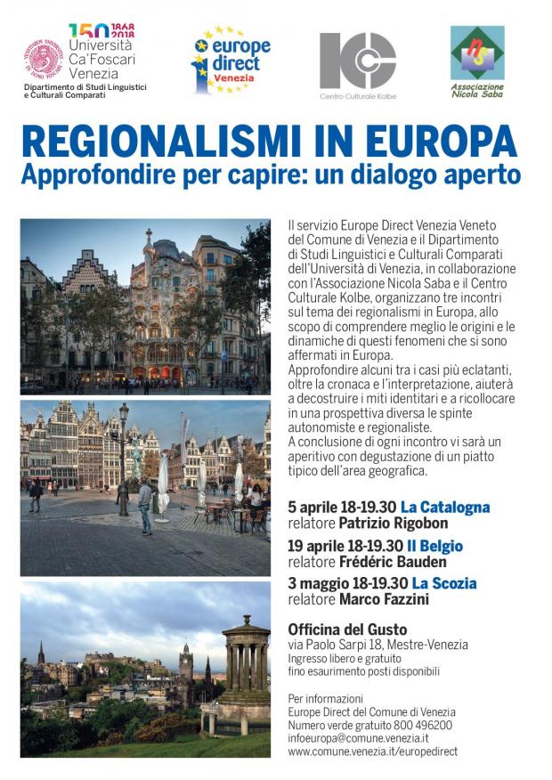 locandina regionalismi in europa