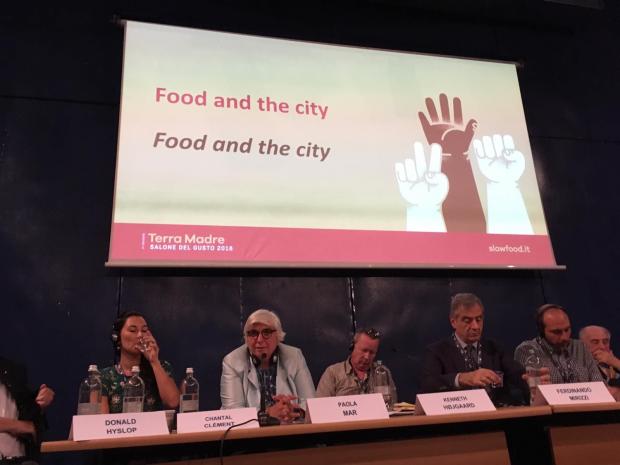 L'intervento dell'assessore Mar al Salone del Gusto di Torino