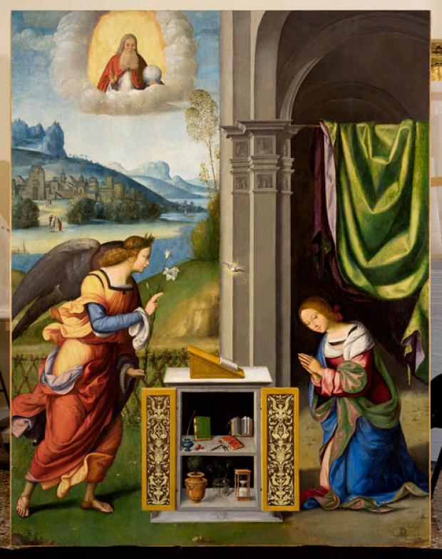 Una delle opere esposte