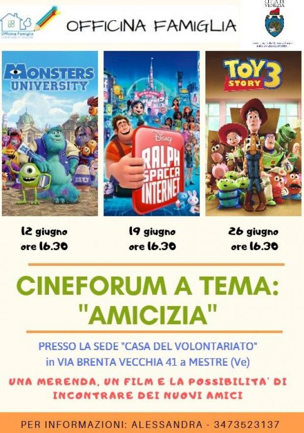 locandina con i tre film