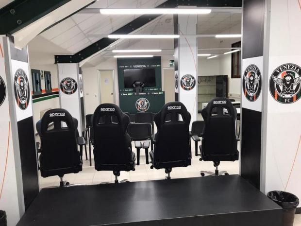 La sala stampa del Penzo