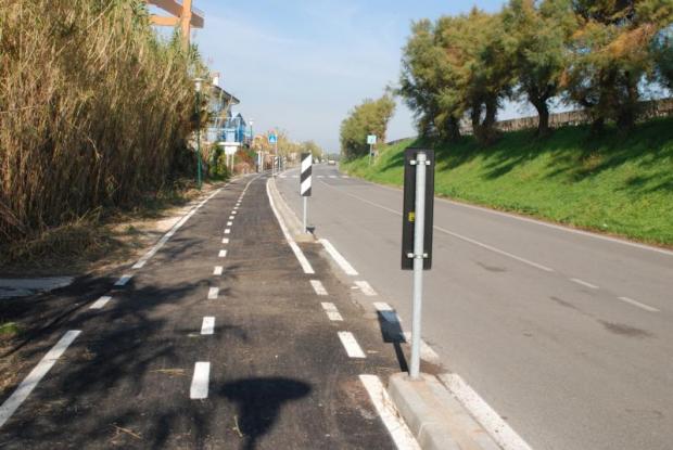 La pista ciclabile di Pellestrina