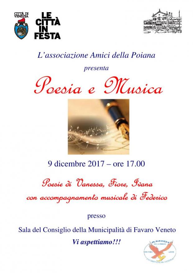 Poesia E Musica Associazione Amici Della Poiana Favaro Veneto Comune Di Venezia Live Le Notizie Di Oggi E I Servizi Della Citta