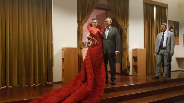 Il sindaco Brugnaro alla serata "Premio Mestre di Pittura 2018"