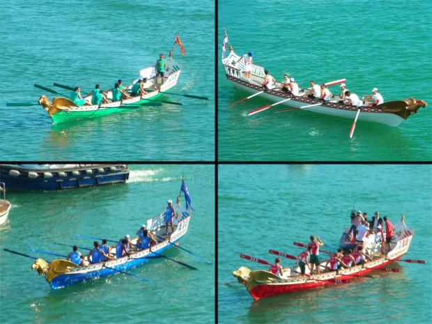 I quattro equipaggi del Palio delle Repubbliche marinare