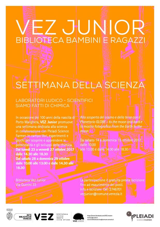 locandina Settimana della scienza locandina Settimana della scienza