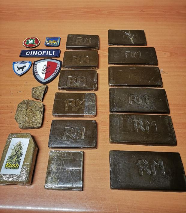 La droga sequestrata