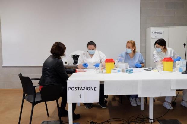 test sierologico a Forte Marghera