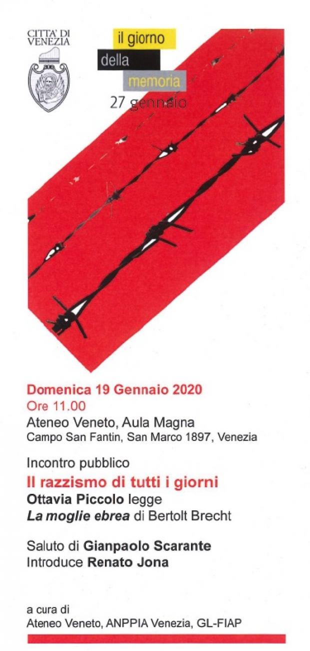 Locandina dell'iniziativa