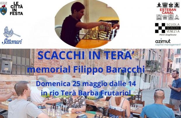 Grafica: persone che giocano a scacchi e, in sovraimpressione, titolo dell'evento
