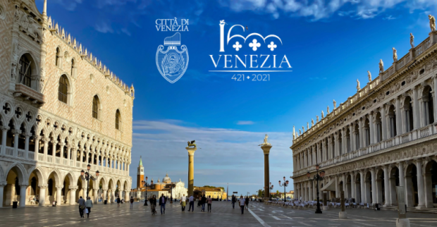 Piazza San marco e logo 1600