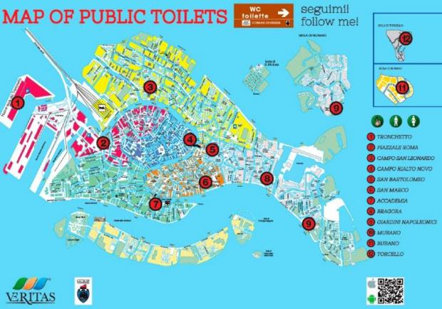 Mappa wc pubblici